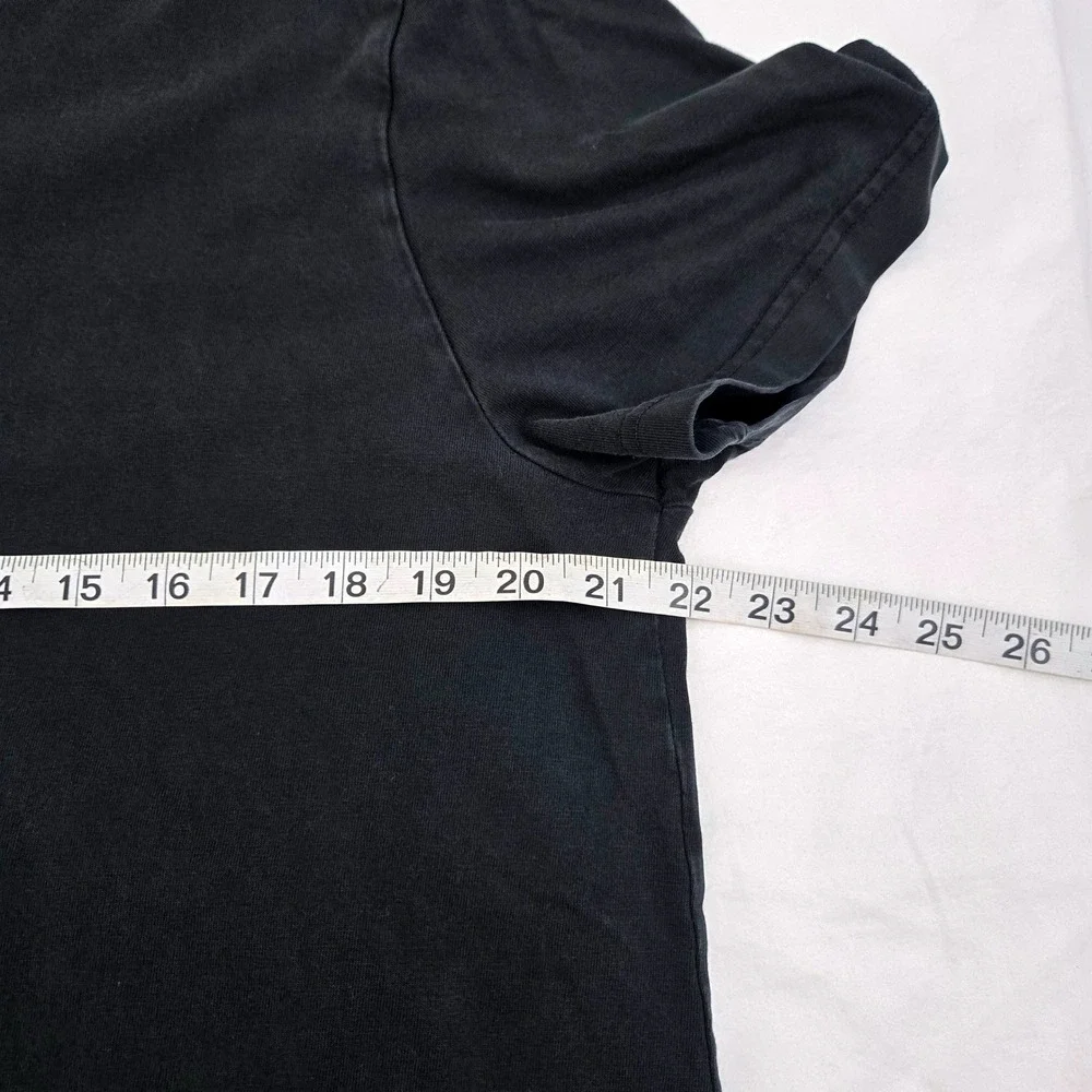 Banana Republic Men's Large Black‎ T-Shirt Supima Cotton Authentic Crew Soft Tee